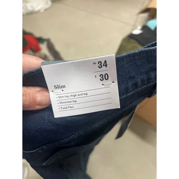 Goodfellow & Co Men's Slim Jeans - Dark Blue - Picture 3 of 4